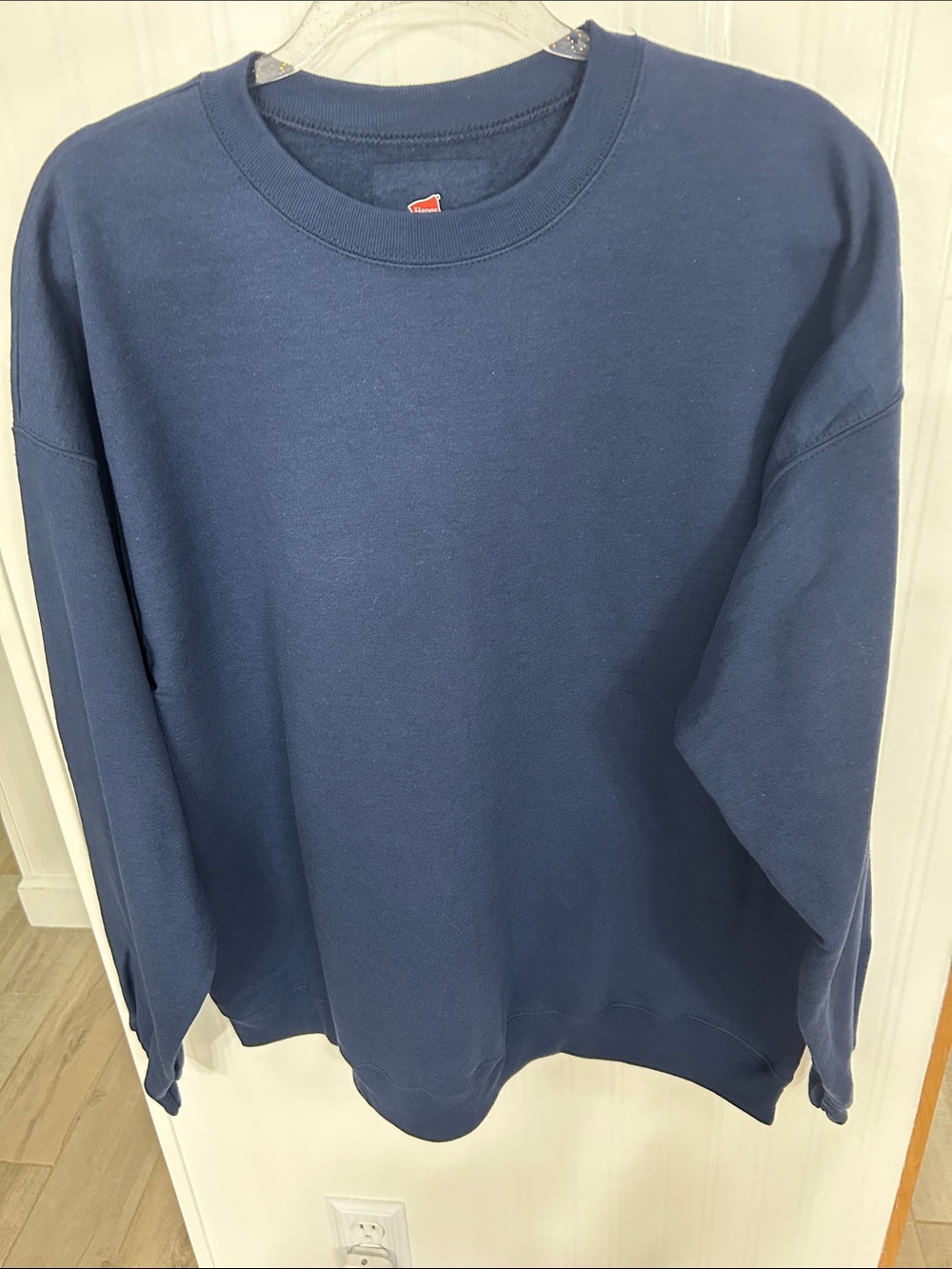 Hanes Men's Crewneck Sweatshirt - Navy Blue
